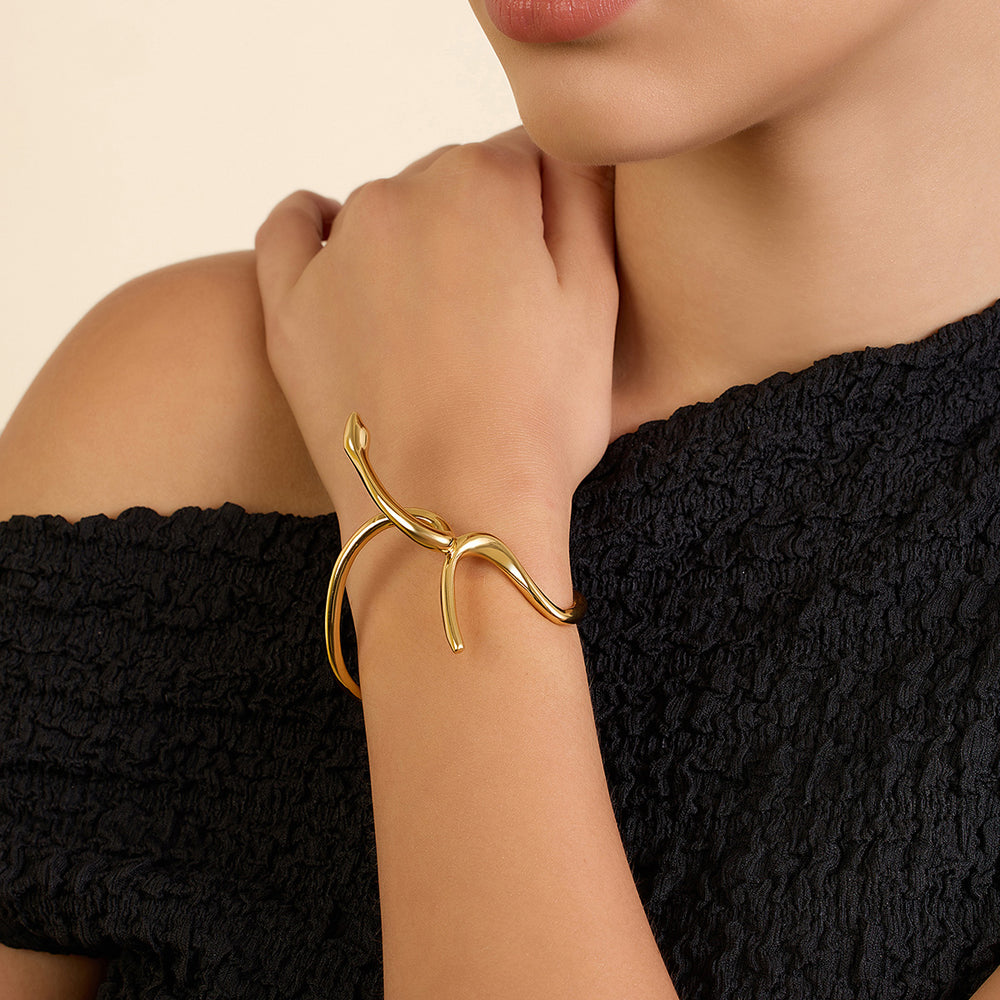 Gold Slither Cuff