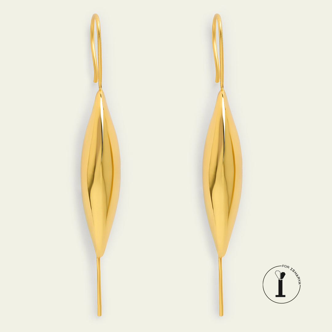 Gold Bubble Two-Way Earrings