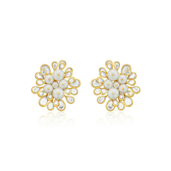 Limelight Cluster Of Pearls Statement Stud Earrings