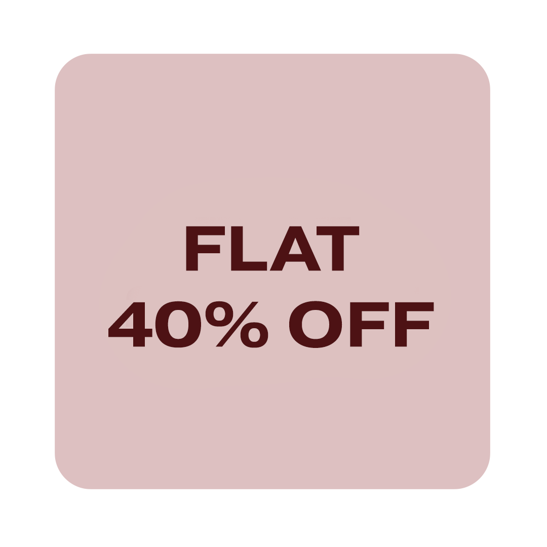Flat 40% Off