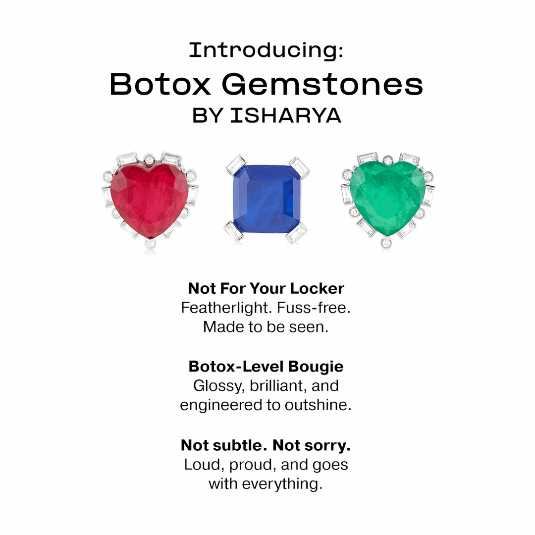 Sapphire Heart Luxe Danglers