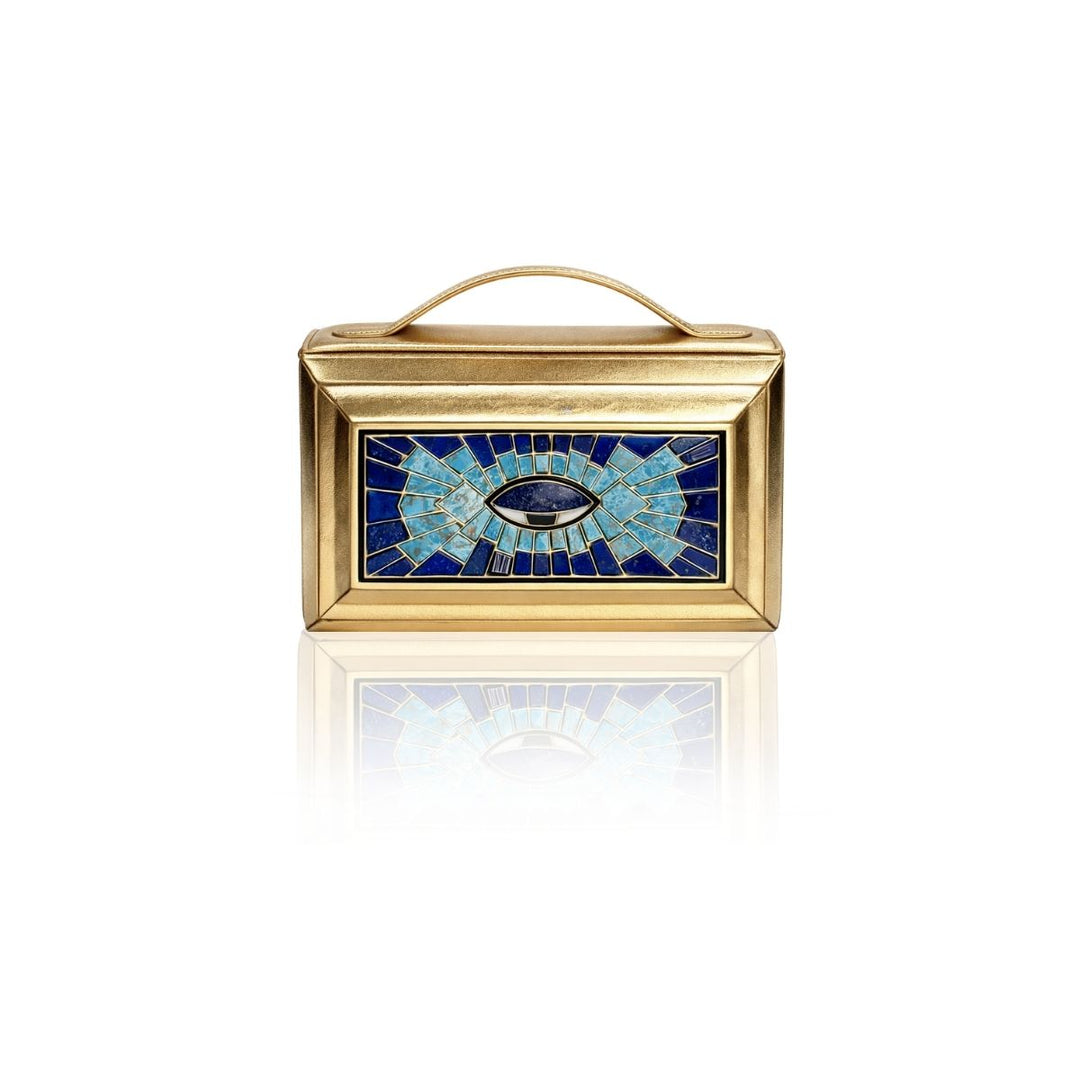 Azure Mosaic Blue Eye Bag