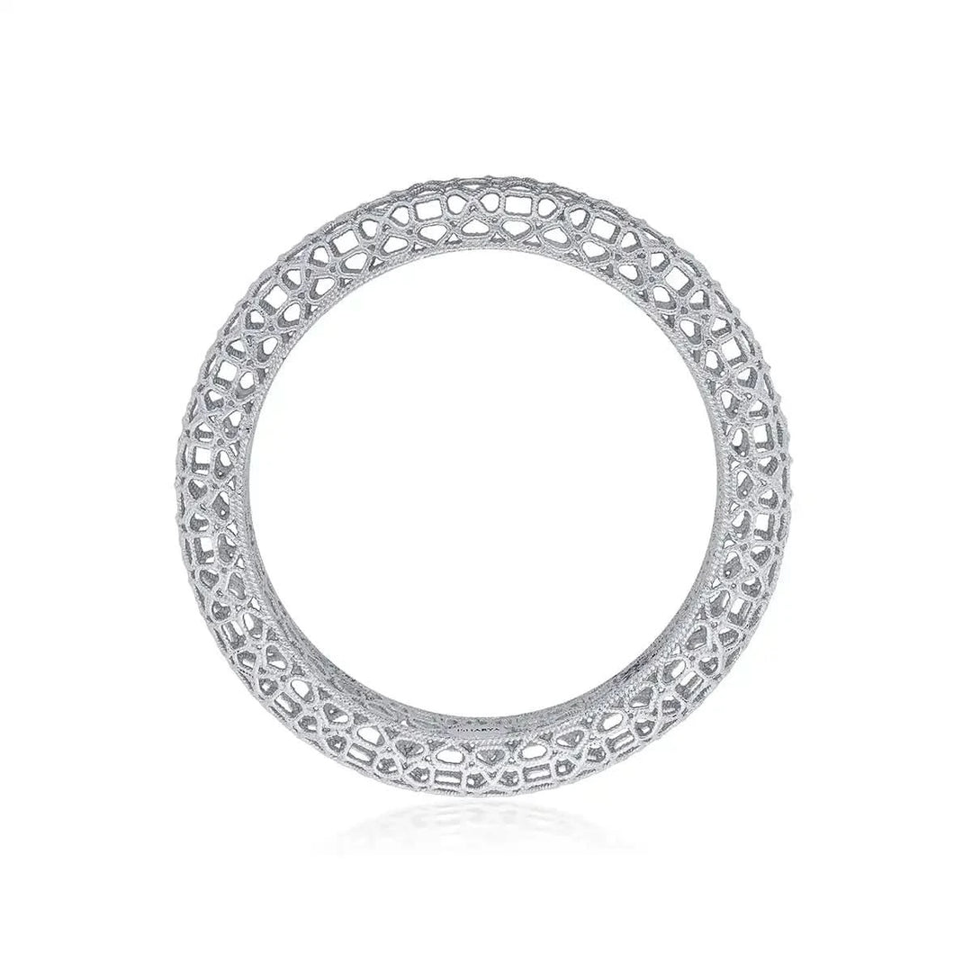 Temple Muse Filligree Bangle Silver