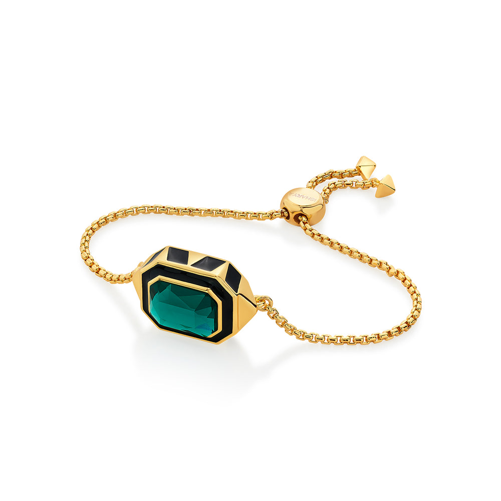 B-dazzle Green Crystal Enamel Bracelet