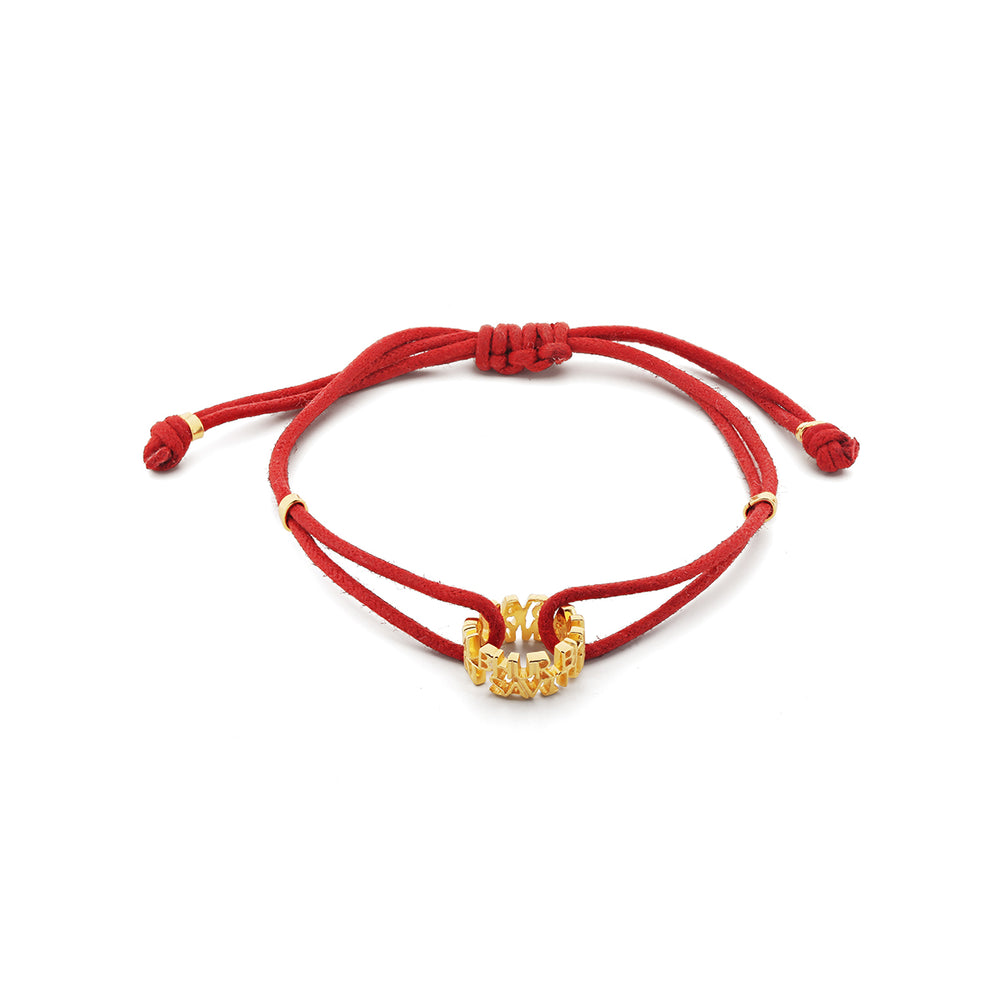 Red Mantra  Bracelet