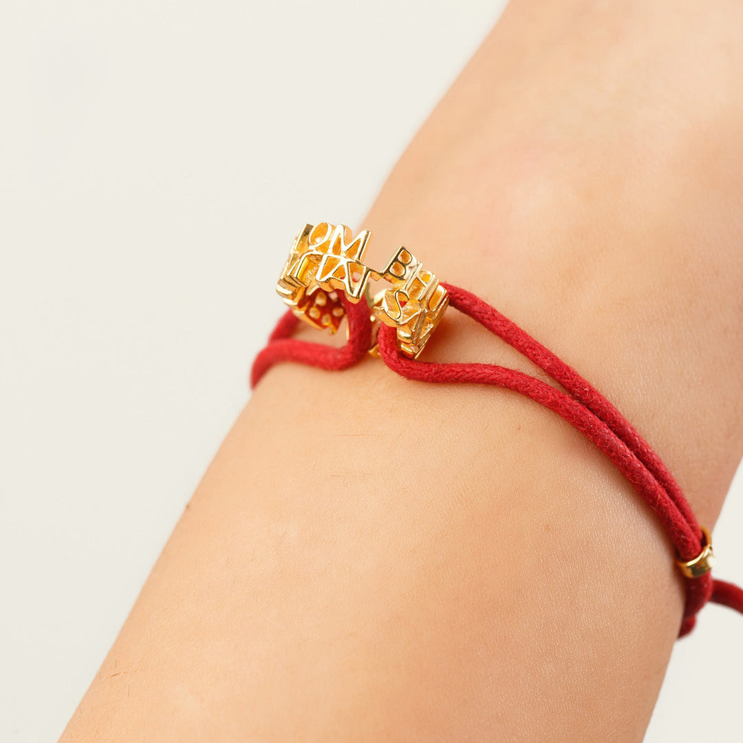 Red Mantra Rakhi Bracelet