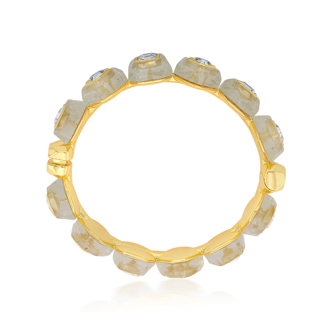 Bling Infinity Cut Crystal Bangle