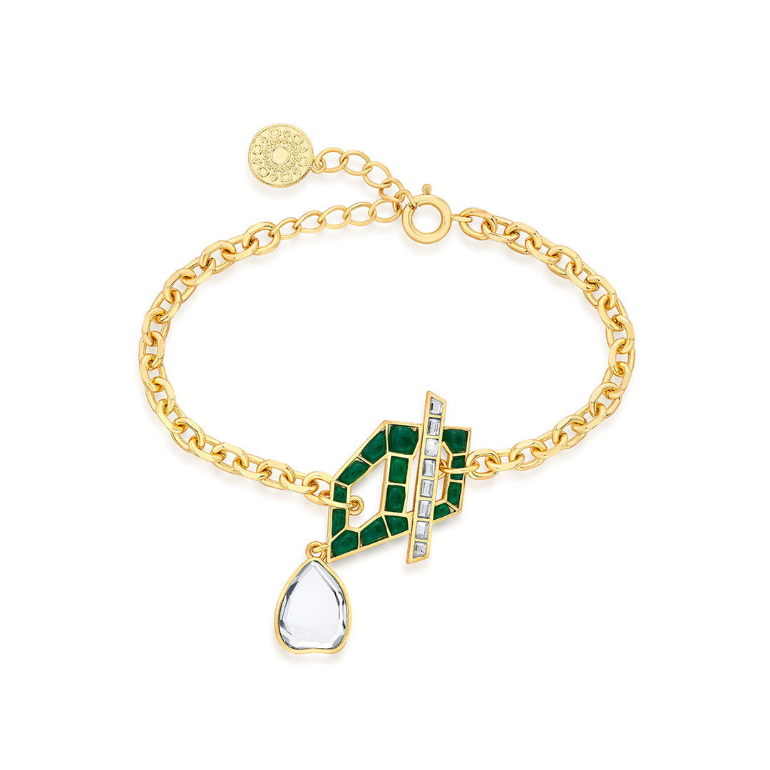 Fiesta Hydro Emerald Bracelet - Isharya | Modern Indian Jewelry