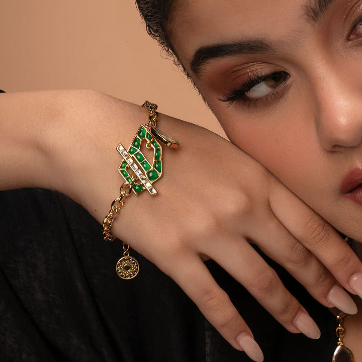 Fiesta Hydro Emerald Bracelet - Isharya | Modern Indian Jewelry