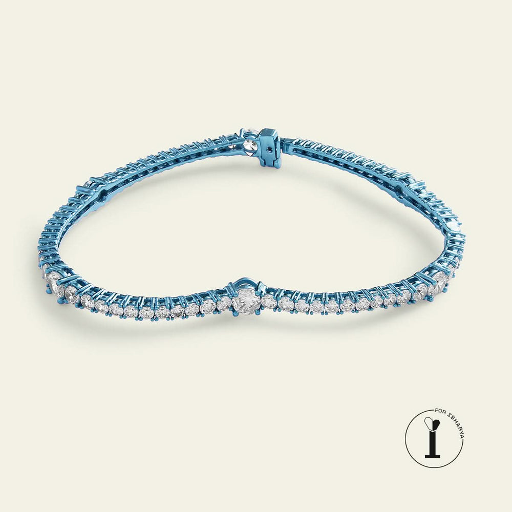 Nilu Thapa Blue Heart Bangle