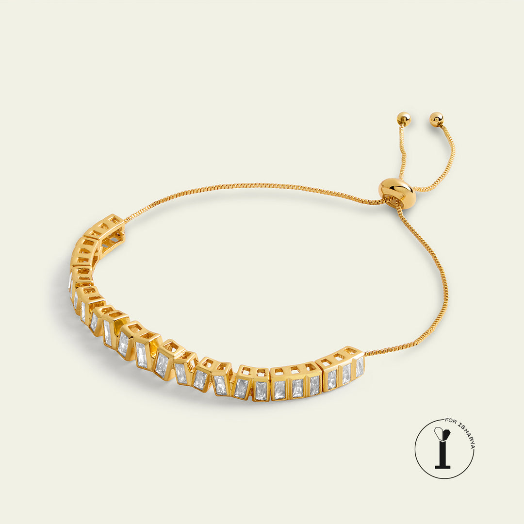Abstract Tennis Bracelet