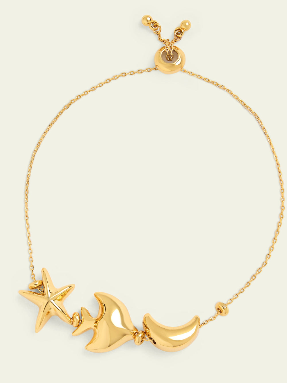 Aqua Gold Charm Bracelet