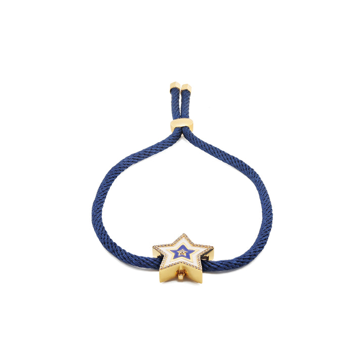 Blue Star Enamel Bracelet