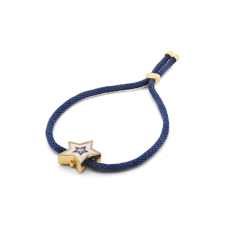 Blue Star Enamel Bracelet