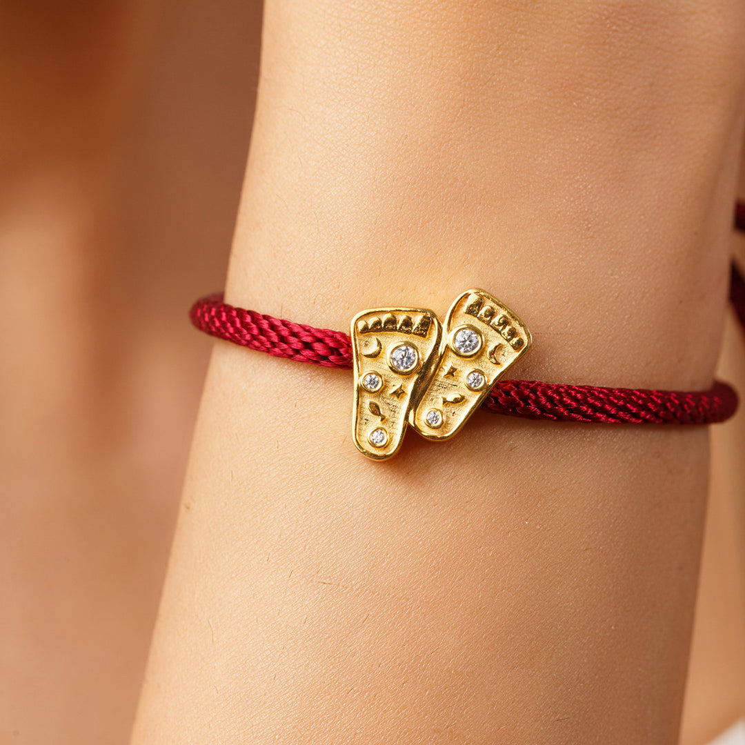 Lucky Feet Rakhi Bracelet