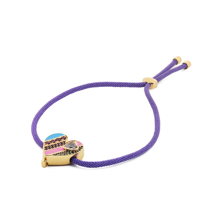 Rainbow Heart Bracelet