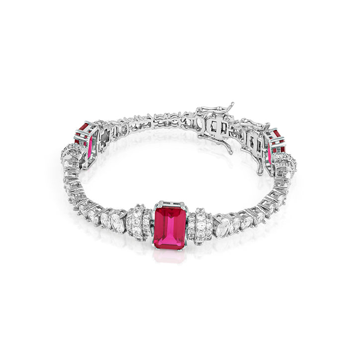 Ruby Corumdum Tennis Bracelet