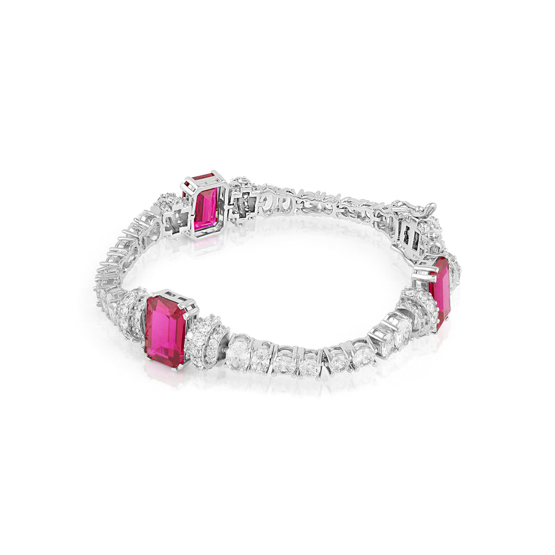 Ruby Corumdum Tennis Bracelet