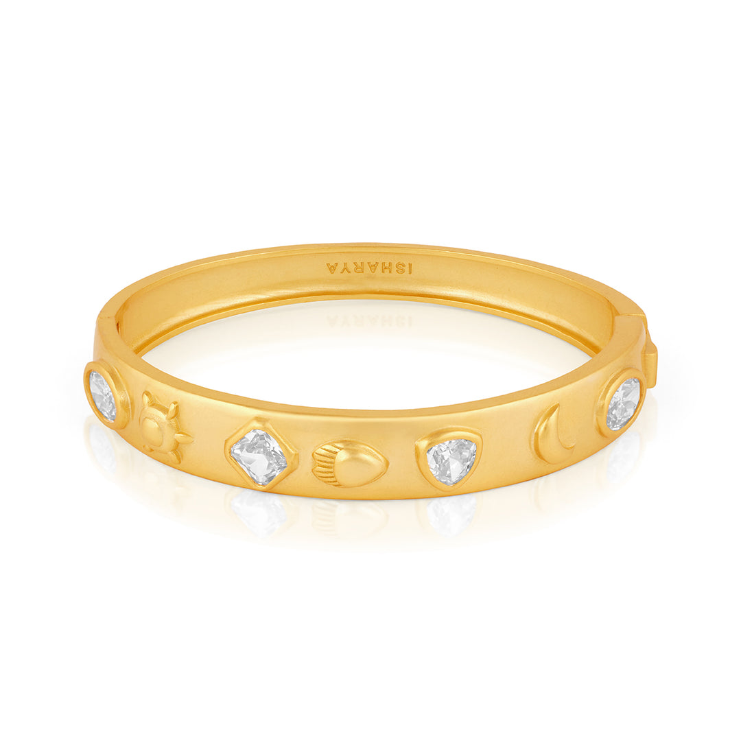 Mirror Oval Hinge Bangle