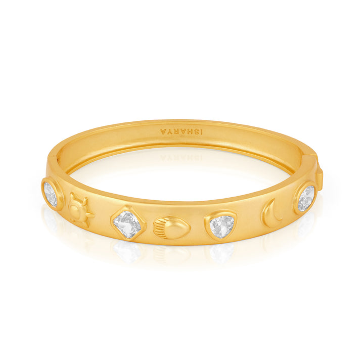 Mirror Oval Hinge Bangle