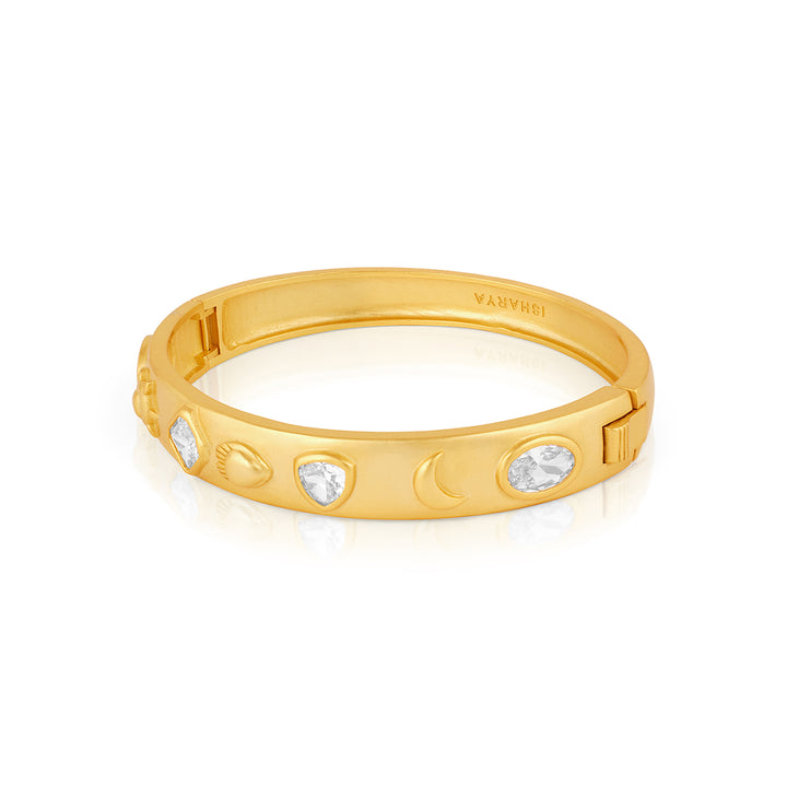 Mirror Oval Hinge Bangle