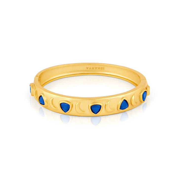 Sapphire Oval Hinge Bangle