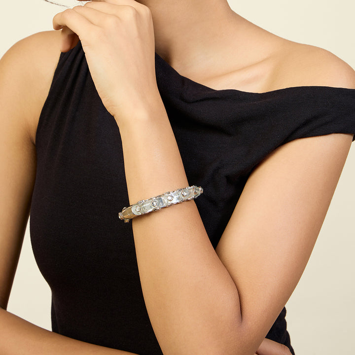 White Mirror Boondein Bangle