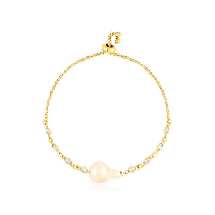 Mini Festive Pearl Bolo Bracelet