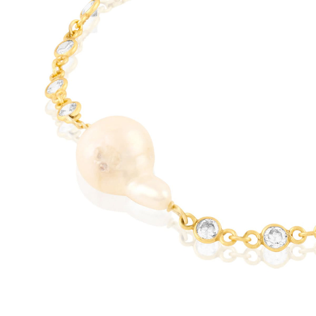 Mini Festive Pearl Bolo Bracelet