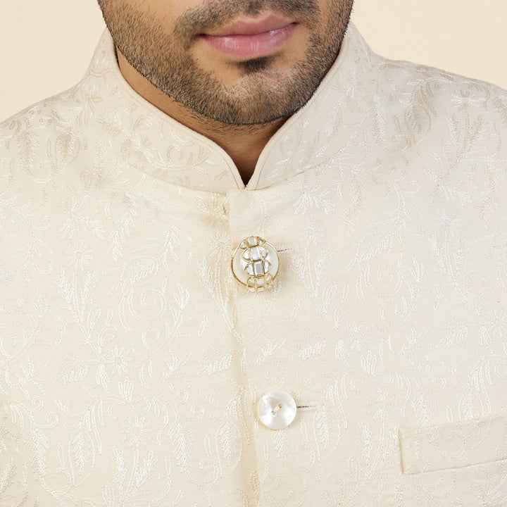 Amara Mirror Pearl Button 