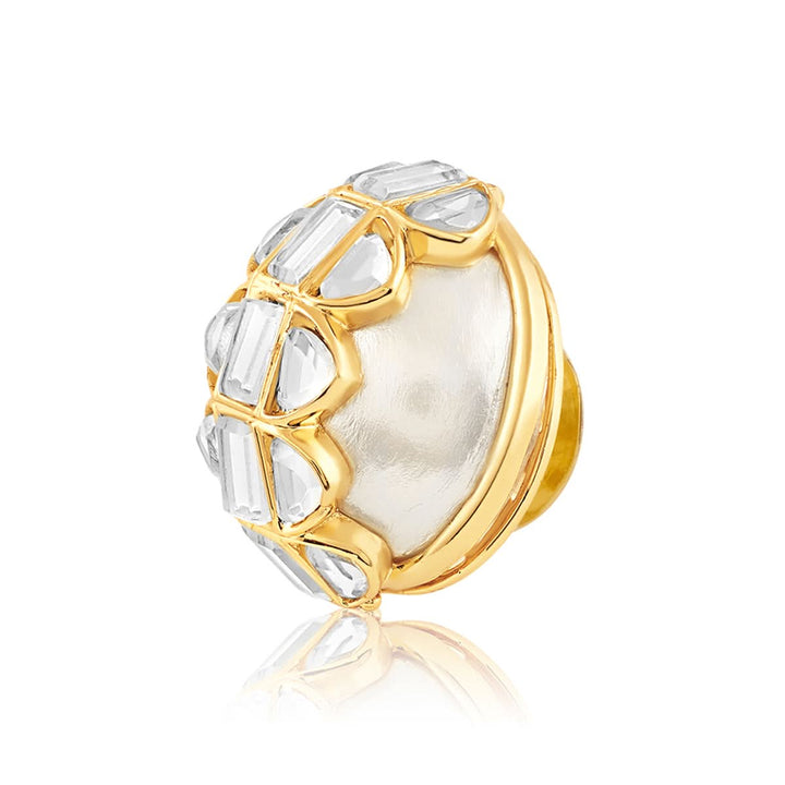 Amara Mirror Pearl Button 