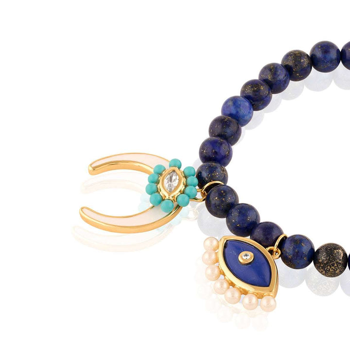 Lapis Charm Bracelet