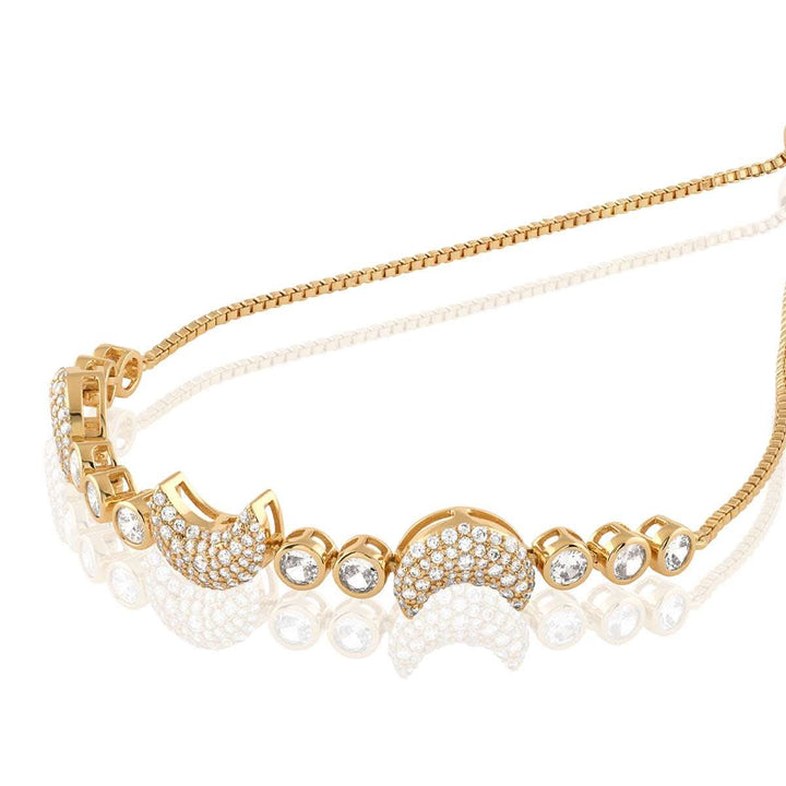 Crescent Moon Bolo Bracelet 