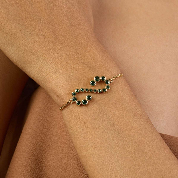 Green Infinity Bolo Bracelet