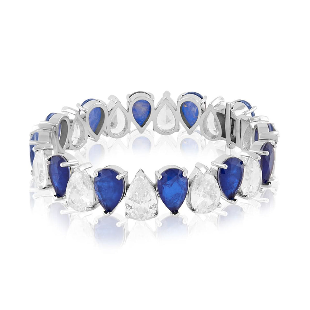 Ethereal Sapphire Radiance Tennis Bracelet