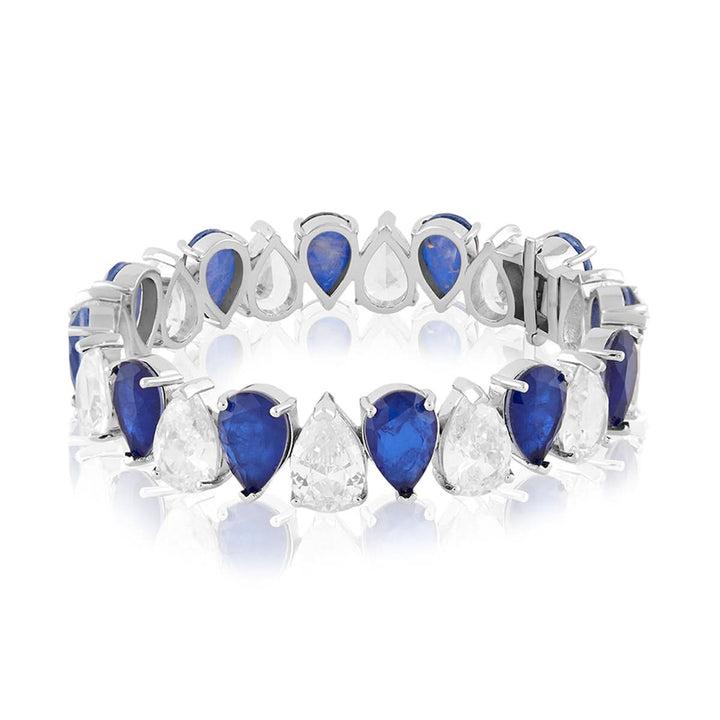 Ethereal Sapphire Radiance Tennis Bracelet