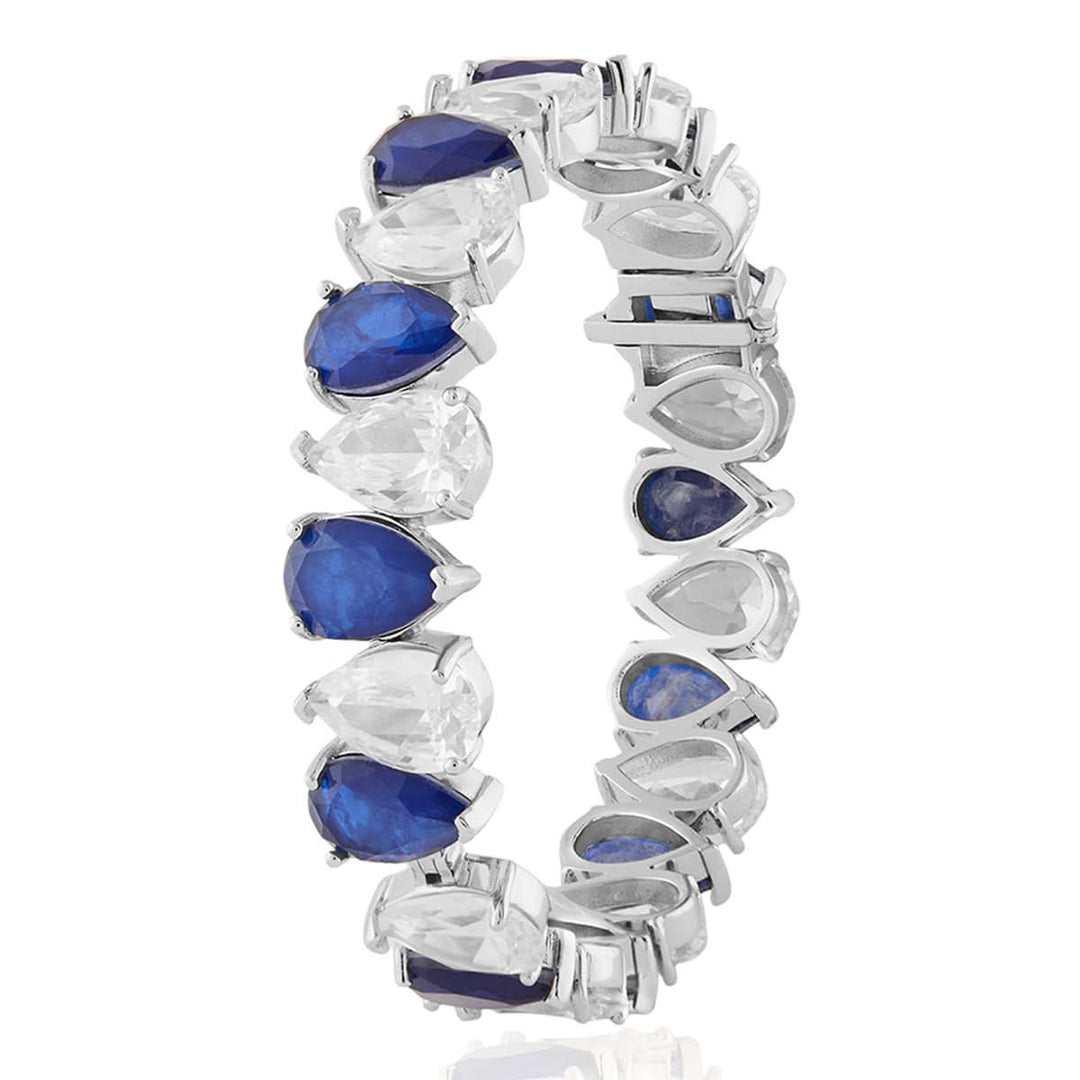 Ethereal Sapphire Radiance Tennis Bracelet