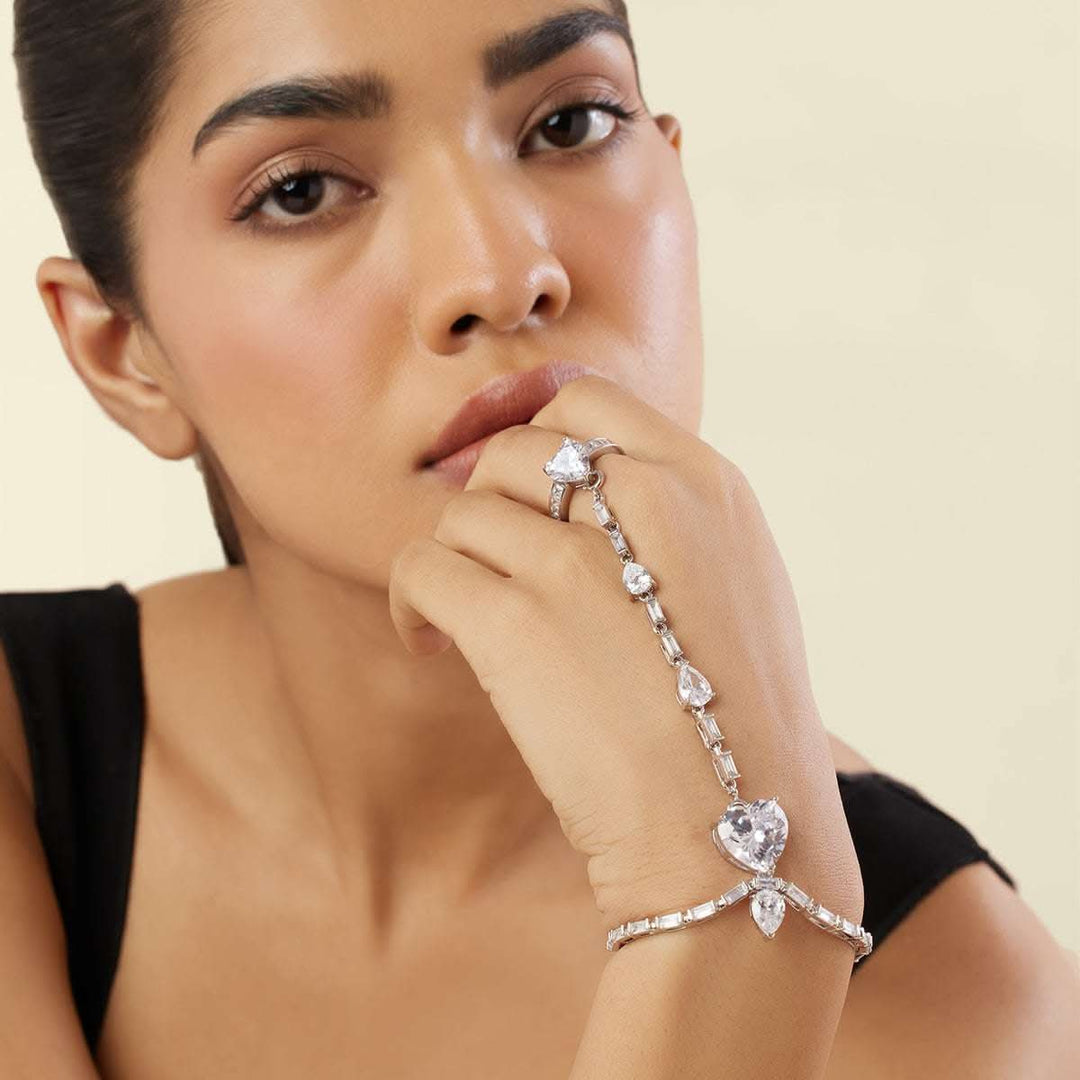 Celeste Heart Bolo Bracelet