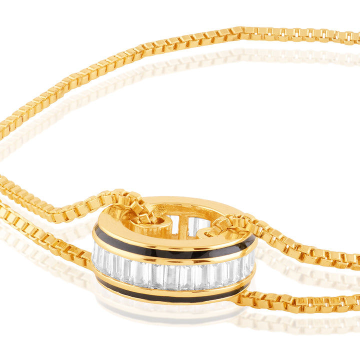 Vysion Bolo Bracelet In 18Kt Gold Plated