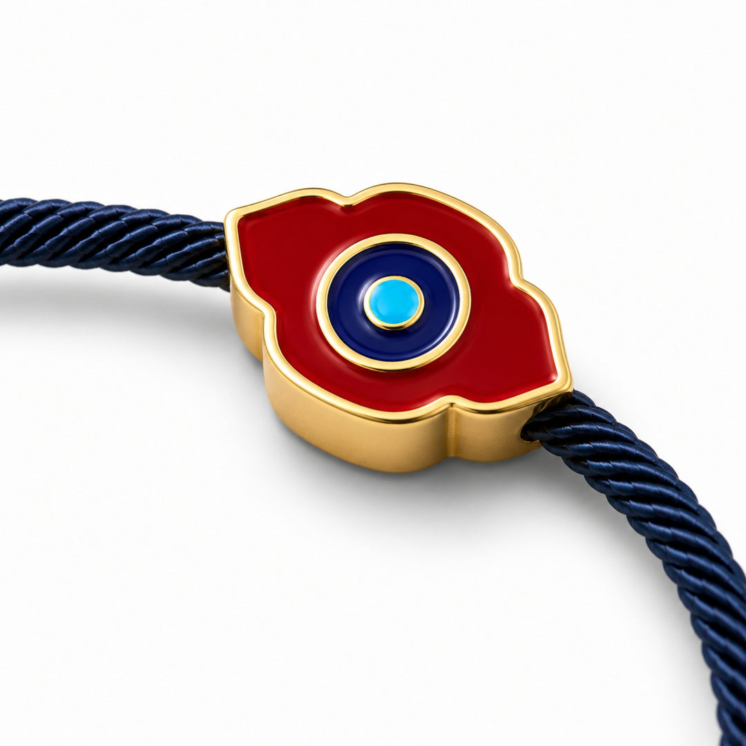 Clover Evil Eye Rakhi Bracelet
