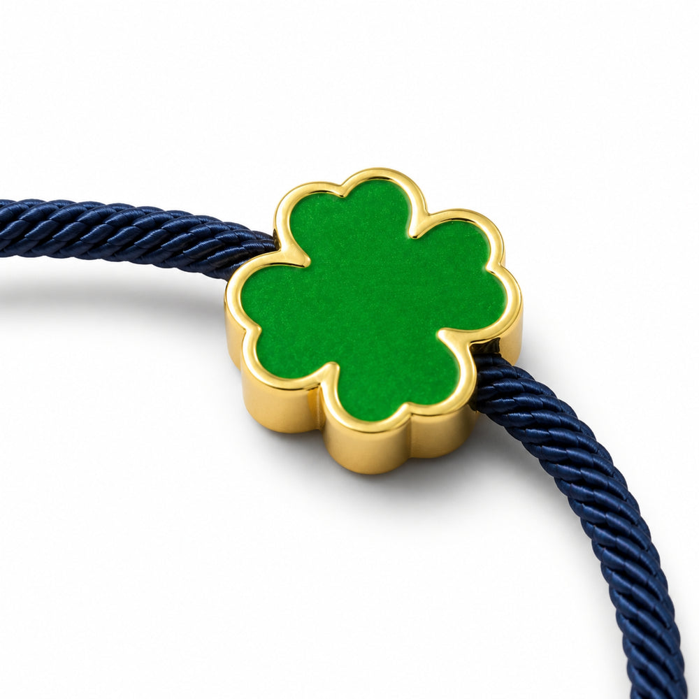 Green Clover Rakhi Bracelet