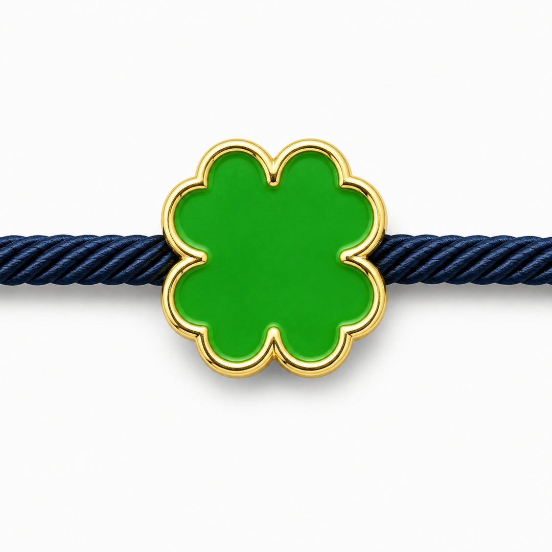 Green Clover Rakhi Bracelet
