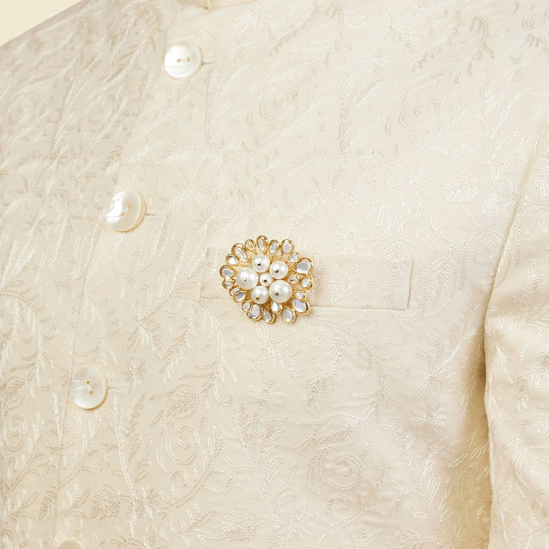 Limelight Cluster Of Pearls  Brooch 