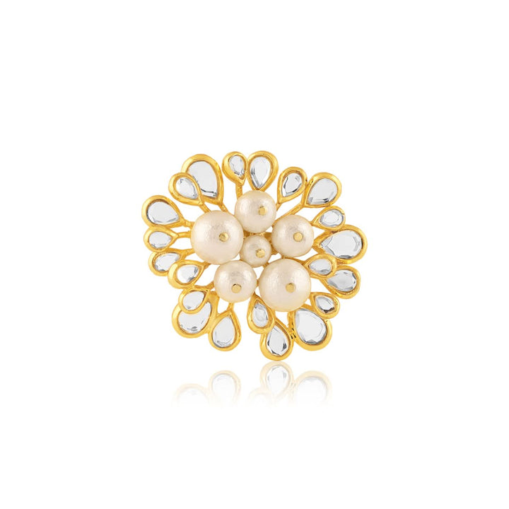 Limelight Cluster Of Pearls  Brooch 