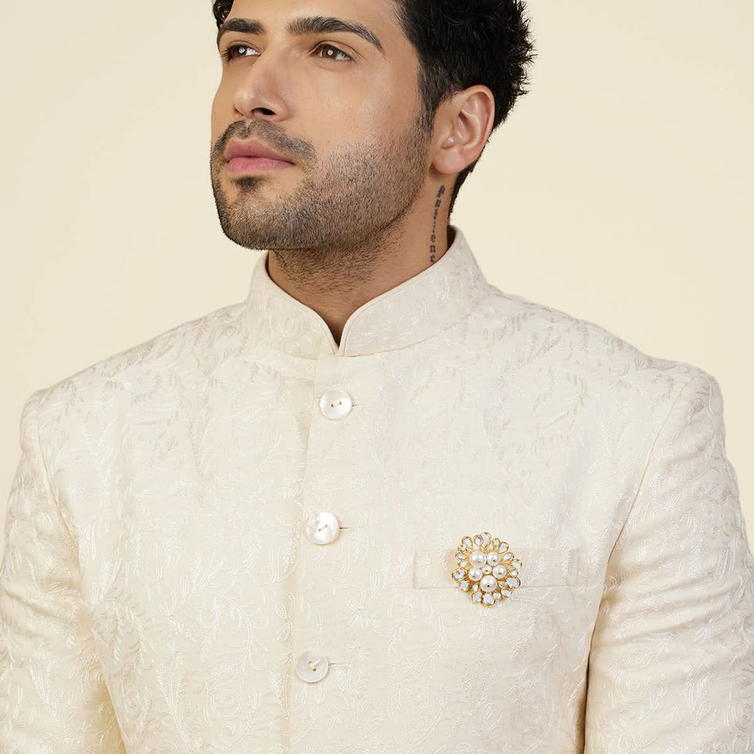 Limelight Cluster Of Pearls  Brooch