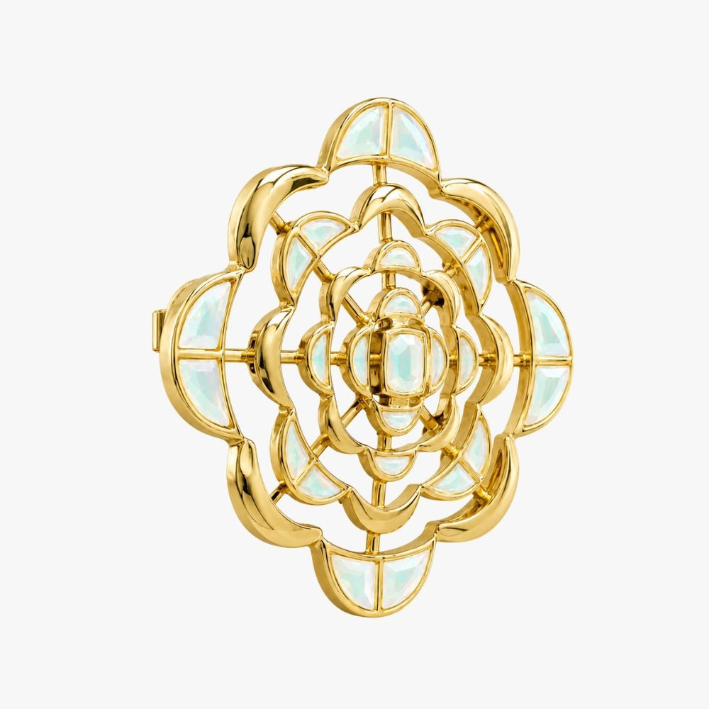 Spirula Mirror Brooch