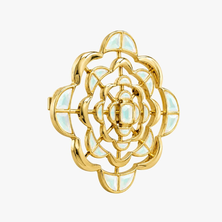 Spirula Mirror Brooch