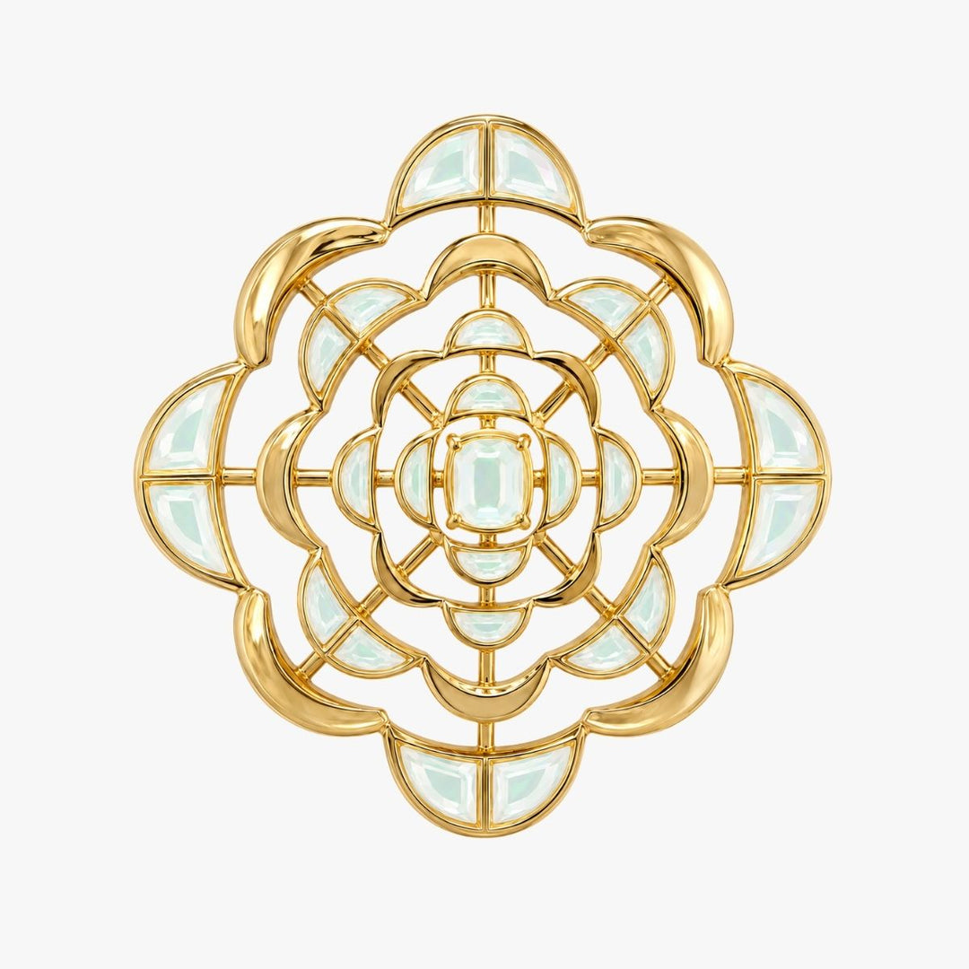 Spirula Mirror Brooch