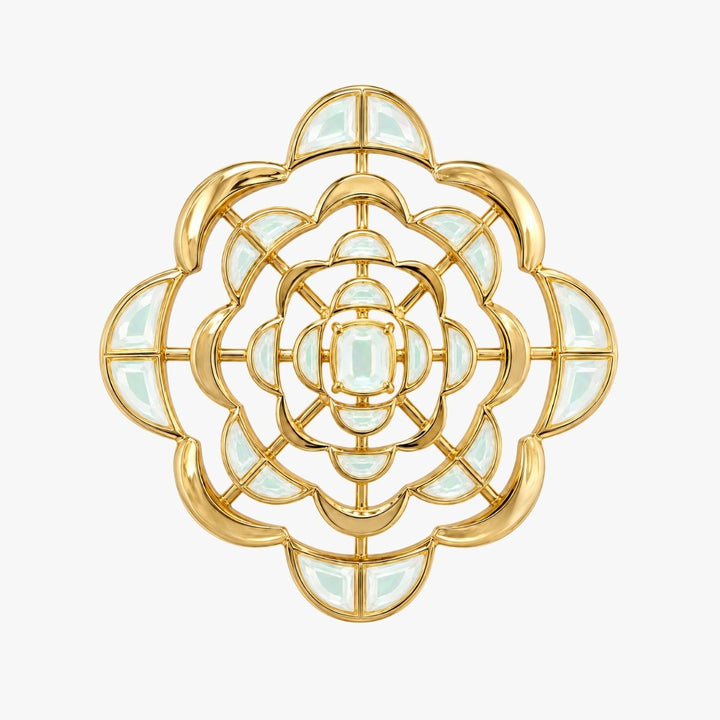 Spirula Mirror Brooch