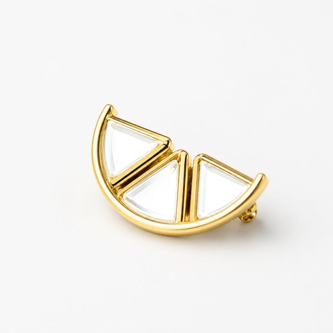 Melon Mirror Brooch